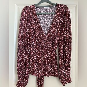 & Other Stories - Relaxed Printed Wrap Blouse